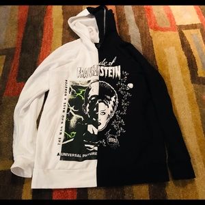 Bride of Frankenstein hot topic Pullover Hoodie Hooded sweatshirt size large